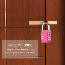 Combination Padlock, Diyife Heavy Duty 4 Digit Padlock Weatherproof Outdoor Locker Padlocks for School Gym Locker, Shed, Fence, Hasp, Garage, Gate, T