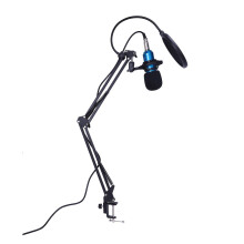 Condenser Microphone Mic Kit Live Studio Sound Recording Mount Boom Stand  silver