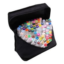 80 Colour Pen Set Twin Tip Touch of New Graphic Art Sketch Broad Fine UK White