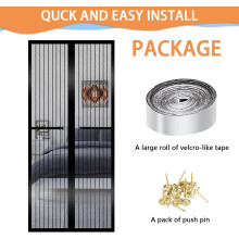 Magnetic Fly Screen Door 110 * 220cm, Heavy Duty Bug Mesh Curtain with Powerful Magnets,Keep Bugs Out Lets Fresh Air in