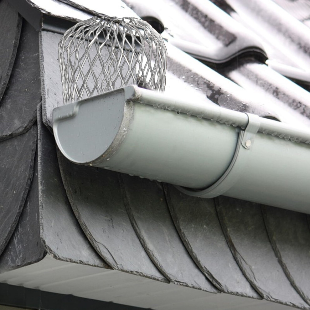 Photos - Other for Repair 8 Pcs Aluminum Gutter Guards, 3.5" Metal Downpipe Leaf Guard Gutter Downspout Guard, Expandable Down Pipe Leaf Strainer Gutt