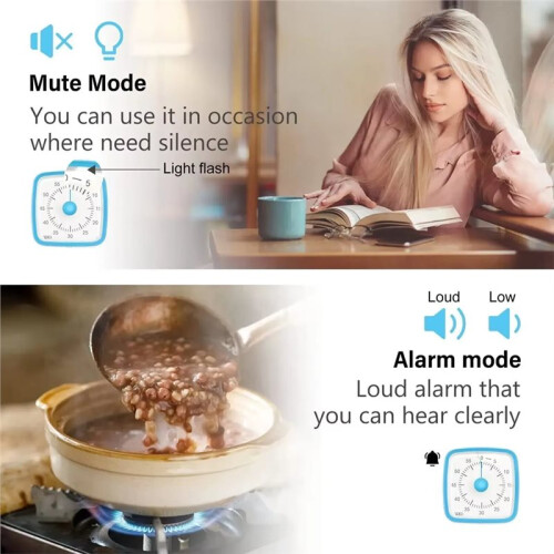 Digital Kitchen Timer with Visual Countdown, Count , Loud Alarms for Enhanced Cooking and Baking B 1