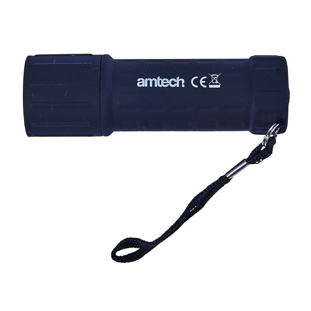 Amtech 9 Led Mini Torch, Soft-Touch Grip With Wrist Strap, Ideal For Camping, Fishing And Emergency Use 5006706692872