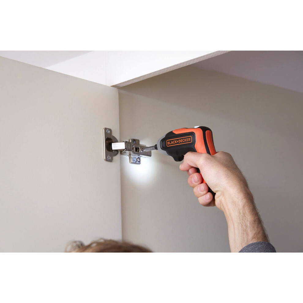 Black+Decker Cordless Rapid Screwdriver With Bits And Storage Case 3.6V 5005703886024