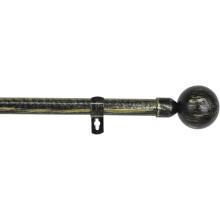 Tringle à rideaux décorative simple, en métal, réglable, 70-120 cm, noir — tringle rideau, supports rideaux