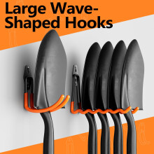 Kitmiido Garage Hooks Wall Mount,10 Pack Steel Garage Storage Hooks Organizer Heavy Duty, Anti-Slip, Garage Hooks for Hanging Bikes, Garden Tools, La