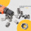 14Pcs Impact Bolt & Nut Remover Set, Stripped Lug Nut Remover with Hex Adapter Extraction Socket Set for Removing Bolts and Nuts with Solid Storage C 6
