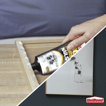 UniBond No More Nails Invisible, Heavy-Duty Clear Glue, Strong Glue for Wood, Ceramic, Metal & More, Instant Grab Mounting Adhesive, 1 x 184g Tube ,