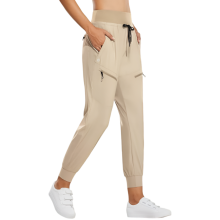 Damen-Tourenhose Trekking Cargo Wasserdicht Beige XXL — damen trekkinghosen, cargo trekkinghosen, wasserdichte trekkinghosen