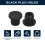 sourcing map 5 Pcs Black Plug Holes, Waterproof Rubber Button Plug for 11mm / 0.43" Hole 2