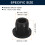 sourcing map 5 Pcs Black Plug Holes, Waterproof Rubber Button Plug for 11mm / 0.43" Hole 3