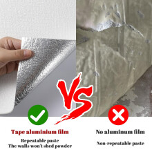 Swehooirt 3 Roll Self Adhesive Thermal Wallpaper 3mm Thick Peel and Stick Wallpaper for Bad Cold Walls Textured White Insulating Wall Covering Roll W