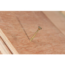 TIMCO Solo Chipboard & Woodscrews - PZ - Double Countersunk - Yellow - 5.0 x 100mm - Box of 100