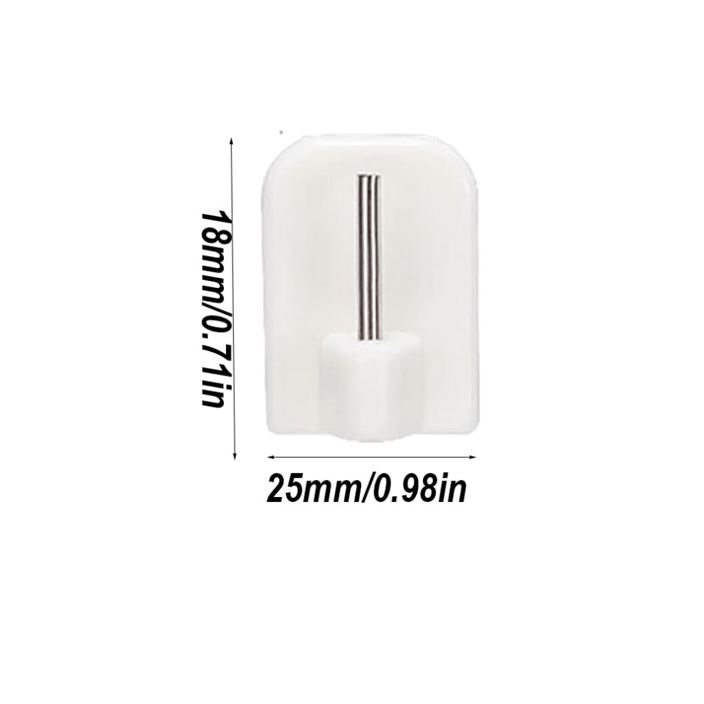 Lmyzcbzl Self Adhesive Hooks, 12 Pcs Plastic Sticky Hooks For Net Curtains & Windows 5000116937813