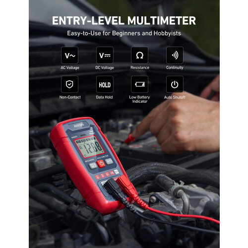 AstroAI Digital Multimeter 4000 Counts Auto Ranging with Case, Backlit Display Electrical Tester with NCV, Measures AC/DC Voltage Resistance Continui 1