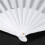 5X Plastic Fabric Hand Foldable Fan for Ladies Men White 7