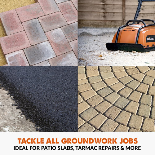 Evolution Power Tools H320-E Hulk Electro Plate Compactor, Electric - Ideal For Levelling Pavement, Artificial Turf Ground Preparation, Patio, Blockw 2