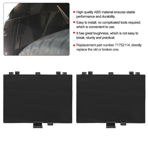 Fiat 500 Front Arch Cover Pair ABS