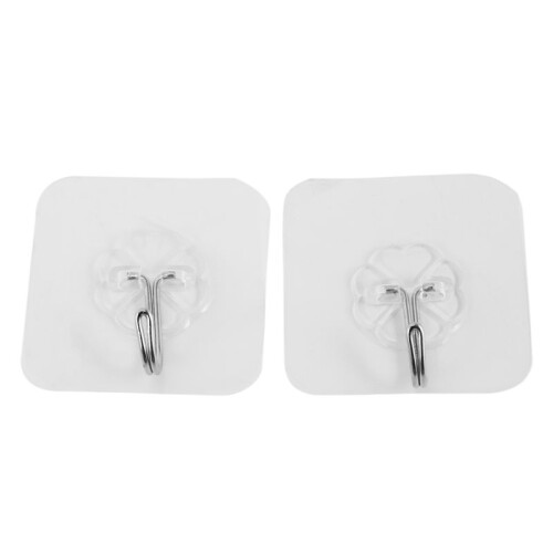 Strong Transparent Suction Cup Sucker Wall Hooks Hanger for Kitchen Bathroom Home (10) 1