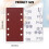 Aucenix Sanding Sheets for Electric Sander: 48Pcs Hook and Loop Sandpaper - Rectangular Sander Pads with 8 Holes Assorted (40/60/80/120/180/240/400/6 6