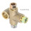 3 Way T Brake Tee Male Nuts Short 7
