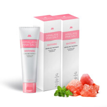 HIMALAYA PINKSALT Naturlig Tandkräm, 3.9 OZ (Pack om 2)- Fluoridfri I Naturlig Tandkräm för Tandblekning