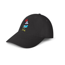 Gorra negra Disney para adultos, gorra ajustable de Minnie Mouse