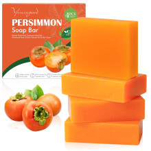 yoniagood 4er Set Persimmon-Seife für Senioren, Deodorierend und Reinigend