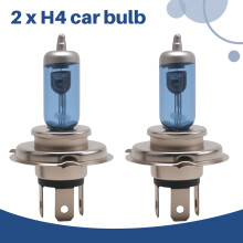 2 H4 SUPER WHITE Car HEADLIGHT Bulbs Bulb LAMP 12V 100W