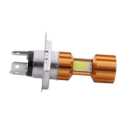 H4 18W 2000LM Motorcycle LED Headlight Bulb 3 COB Hi/Lo Super Bright Lamp Light 1