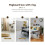 6 Sets Pegboard Bins with Rings Style Pegboard Hooks with Pegboard Cups Pegboard Cup Holder Accessories Transparent 6