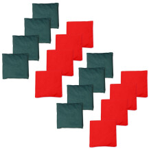 Sports and Outdoor Activities Sandbags,Children's Toy Sandbags Set of 16-Red+Green