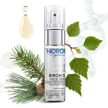 Nordic Organic Vitamin C Serum 10% - COSMOS Certified Organic Formula with Birch Sap, Spruce Bud Extract & Vitamin E, Fragrance Free, Made in Finland