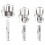 6 Pcs Integrated Internal & External Pipe Threading Tool Dual-Function for 1/2 Inch & 3/4 Inch& 1 Inch PVC 4