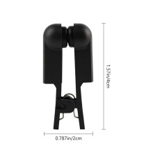 Ear Clip Electrode Rubber Black Compatible for Tens 7000 & Standard Tens Units, Reusable Ear Clip Accessory, 5 Pair