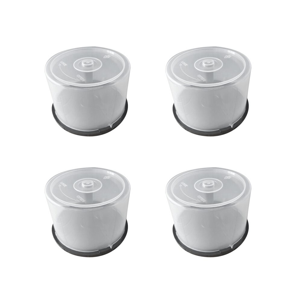 4Pcs Large Capacity Cd/Dvd Storage Container Clear Plastic Dvd Holder Compact Disk Organizer Space-Saving Design 6031281845473