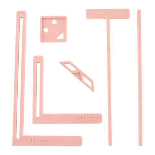 12Pcs Bookbinding Easy Scrapbooking Tool for , Great Stencils and Cutter Guide Kit Can Be Made Into Notebook 2