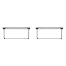 2X Foldable Aluminum RV Shoe Rack Camping Storage Box Rack for Outdoor Use