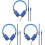 3X Adjustable Folding Wired Headset for Kids 3.5mm Plug, -Ear Headphones with Mic for Online Classes 1