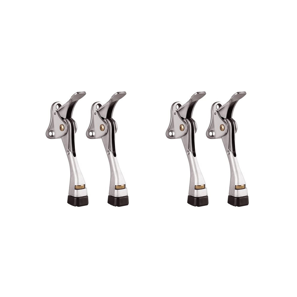 4 Packs Kickdown Door Stop Adjustable Height And Rubber Tip 4 Inches Door Holder 4714207565465