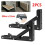 8Pcs Campervan Folding Bracket Table Shelf Motorhome Caravan Black Finish Stainless Steel  Folding Bracket 4