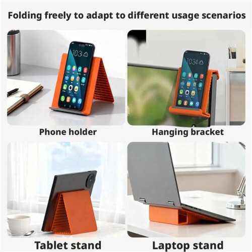 2X Arbitrarily Foldable  Deformation Multi Functional Lazy Stand Universal Desktop Holder