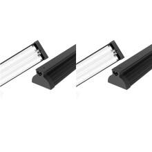 2X T5 UVB Reptile Light Fixture Combo Kit 8W, 10.0 UVB Light for Reptiles, Terrarium Hood Comes with Desert US Plug