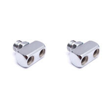 2X Diving Regulator Connected to Bcd3-Way Tee Connector 1X9/16-18 2A UNF to 2X3/8-24 UNF