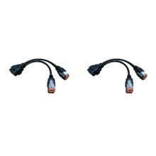 2X for Davidson Motorcycle 6Pin 4Pin to OBD2 16PIN Adapter OBD 2 Diagnostic Scanner ELM327 Adapter