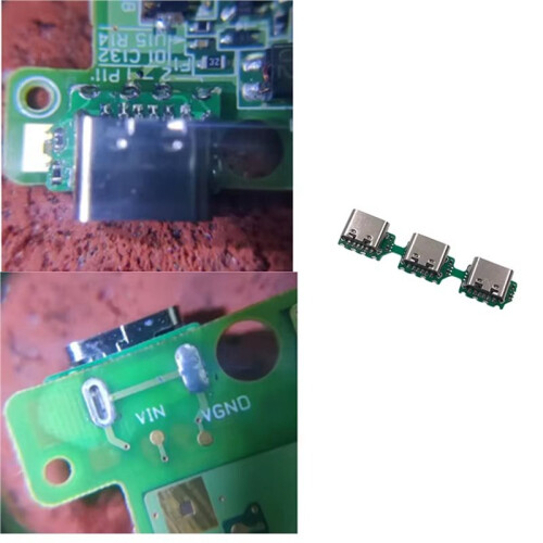2X USB-C Replacement Charge Port for  NDSi NDSi XL LL Convert to USB-C Mod USB Type C Charging Socket 2