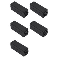 5X 4PIN NL4FC Speakon-Koppelingsadapter-Extender Audio-Luidsprekerpaneelmontage Rechte Connector