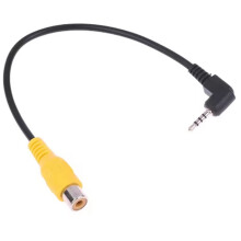 20PC AV in Video Cable Adapter 2.5mm AV Jack Male Plug to RCA Female Adapter Cable for Rear Camera Converter Cable
