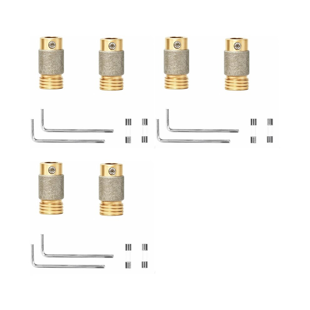 6 Pcs 5/8 Inch Stained Glass Grinder Bits,Diamond Grinder Bit,Stained Glass Tools And Supplies For Stained Glass Grinder 6032320270980
