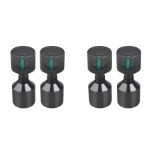 4 Peças de 1-1/8 Polegadas de Pino de Alinhamento de Flange de Alumínio com Dois Furos, Pinos de Posicionamento de Gradiente com Dois Furos para